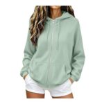 Weovin Zip-up Hoodies for Women, Fleece Jackets