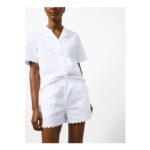 White Seersucker Co-Ord Pyjama Shorts