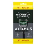 Wilkinson Sword Xtreme 3 Black Disposable Razor 10 Pack. Savers