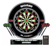 Winmau Equaliser JDC Bundle Dartboard Set Inc Surround & Oche Strip 2 Sets Darts – Free C&C