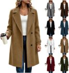 Winter Coats For Women Uk Open Front Overcoat Cozy Winter Jacket Long Coat