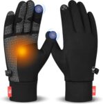 Winter Gloves Running Thermal Liner Gloves Warm Gloves Anti-slip Touchscreen Gloves for Men Women Sport Walking Riding Driving Cycling