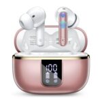 Wireless Earbuds, Bluetooth 5.4, ENC Noise-Cancelling Mics