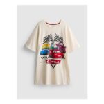 Womens Disney Pixars Cars Cotton Graphic Nightshirt (Size XXS Upto XL)