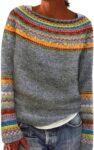 Womens Jumper Long Sleeve Knit Pullover Sweater