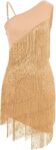 Womens Latin Dance Dress Tassel Flapper Dresses