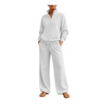 Womens Lounge Set Tracksuit 2-Piece Co-Ord with Hoodie Airport