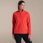 Womens Miska VI Half Zip Fleece Red Dawn Free Delivery for Members (Various Colours to choose from )