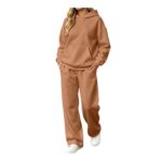 Womens Oversized Tracksuit 2-Piece Set: Hoodie & Sweatpants UK