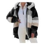 Womens Teddy Hoodies Fleece Jacket