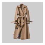 Womens Trench Coat Belted Double Breasted Design