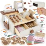 Wooden Toy Till Cash Register for Kids 3 4 5 Year Old Girls – Sold by Nilsove UK / FBA