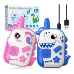 Wootoyz Walkie Talkies for Kids Ages 3-8, Unicorn Dinosaur Gift