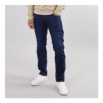 Wrangler Mens Greensboro Regular Straight Fit Jeans Cosmic Blue