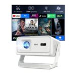 XGODY Gimbal A1 Portable Smart Projector with WiFi 6 Apps