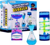 XINBAOHONG Sensory Toy for Relaxation, Motion Timer, Color Lava Lamp, 3 Pack Incredibly Effective Calming Stress Relief Hourglass Toy Liquid Motion Bubbler for Kids and Adults
