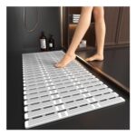 XIYUNTE Non-Slip Shower Mat 90x40cm Grey TPE