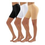 YADIFEN 3-Pack Anti-Chafing Seamless Lycra Shorts for Women