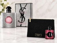 YSL Black Opium Eau de Parfum Glitter 50ml Free gift YSL Black Opium Pouch Pink Glaze 7.5ml