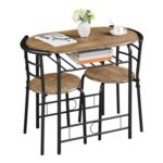 Yaheetech 3-Piece Dining Set with Table and 2 Chairs