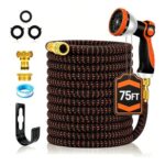 Yofidra Expandable 75ft Garden Hose with 10-Function Spray Nozzle