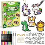 ZOOI 3D Magic Puffy Art Animals, Puffy Paint Craft Kits for Kids Ages 3-12