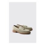 boohooMAN Faux Suede Weave Track Sole Loafer