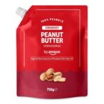 by Amazon Crunchy 100% Peanut Butter, 750g – (10% off on any 4 qualifying item)