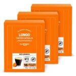 by Amazon Lungo Dolce Gusto compatible coffee capsules 48 pods (3 packs of 16)