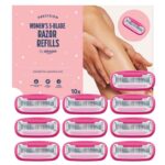 by Amazon Womens 5-blade razor refill in pink, 10 pack
