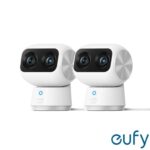 eufy S350 4K Dual Lens Pan-Tilt Smart Indoor Camera 2 Pack – No Monthly Fees