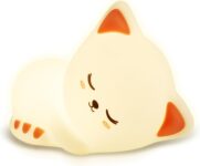 groov e Cuties – Sophie Kitten – Colour Changing LED Night Light with 30/60 Minute Timer – 7 Colours – Tap to Use – Rechargeable 12-Hour Battery or USB Powered – for Babies, Toddlers & Children