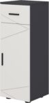 kleankin Narrow Bathroom Cabinet Bathroom Storage Cabinet with Drawer Grey