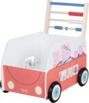 roba Bully Push Bus Peppa Pig for Children – Wooden Walker/Doll pram with Play Functions – Walking aid for Girls & Boys – from 12 Months…