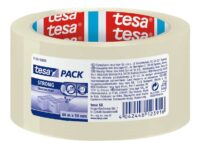 tesapack Packing Tape, Strong Packaging Tape for Medium to Heavy Parcels and Boxes, 66 m x 50 mm – Clear