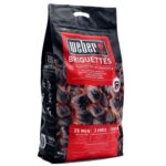 x2 Weber Barbecue Charcoal BBQ Fuel Briquette 8kg (17591) Charcoal