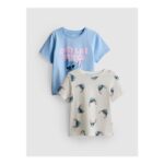 1-9yrs Disney Stitch T-Shirts – 2 Pack – Blue
