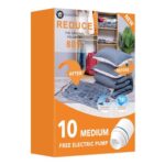 10 Medimu Vacuum Storage Bags with Electric Pump