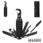 10 in 1 Pocket Multitool with Wrench, Can Opener, Bottle Opener, Saw, Screwdriver Set, Whistle, Fire Starter – Sold by Hongin / FBA