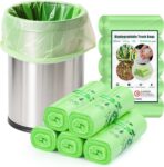 100 Count Food Waste Bags, 20L Biodegradable Bin Liners