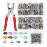 1000 Pcs Snap Fasteners 9.5mm Hollow/Solid Press Studs