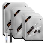 12-Pack Vacuum Storage Bags with 2 Pumps: Electric and Manual