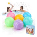 12 Pcs Reusable Water Bombs – Self-Sealing Silicone, One-Handed Operation