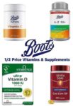 1/2 Price On 100s of Vitamins & Supplements Inc Seven Seas, Vitabotics – 10% off Students Discount – £1.50 C&C