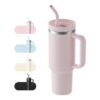 1200ml Stainless Steel Vacuum-Insulated Travel Mug with Straw and Lid