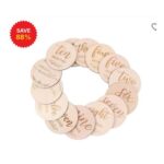 14-Piece Wooden Baby Monthly Milestone Cards