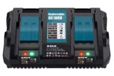 14.4V-18V Dual Port Battery Charger, 4A Rapid Li-Ion Charger (2-Battery Simultaneous Charging) – with code –