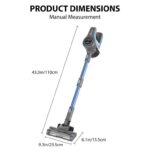 140W Cordless Stick Vacuum Cleaner 2 Speed, 15Kpa, 1 x 2.0Ah Battery, 2 Hepa Filter 400ml Dust Cup, Rotating Brush Head AliExpress UK del