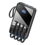 15000mAh Power Bank with 4 Built-in Cables