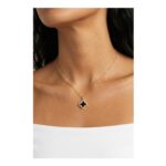 18k Gold Reversible Clover Necklace